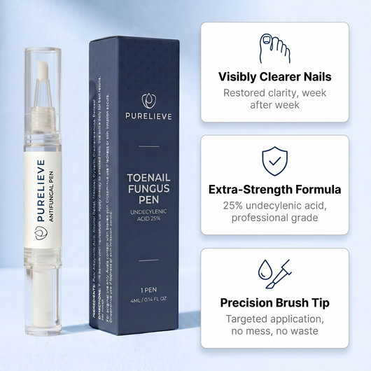 Purelieve® Antifungal Nail Pen — 25% Undecylenic Acid + Tea Tree